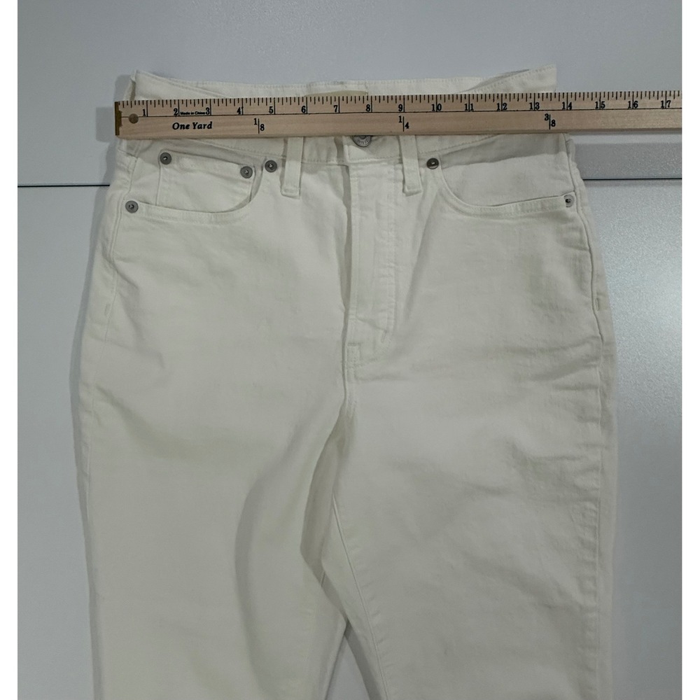 Madewell The Curvy Perfect Vintage Jean Tile White Cotton Blend Sz 27 NWOT W355 - Picture 9 of 12